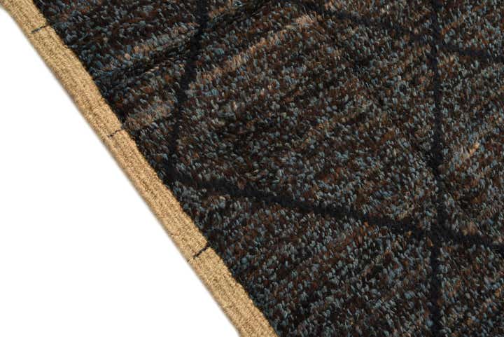 5' 11 x 9' 3 Hand Knotted Moroccan Wool Rug