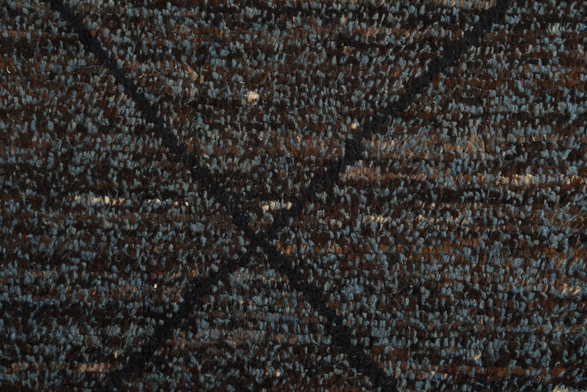 5' 11 x 9' 3 Hand Knotted Moroccan Wool Rug