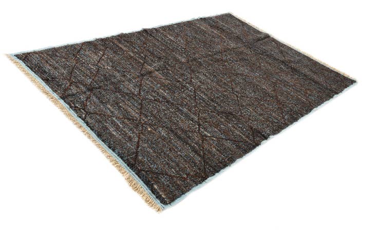 Detail image of 6' 1 x 8' 11 Hand Knotted Moroccan Wool Rug