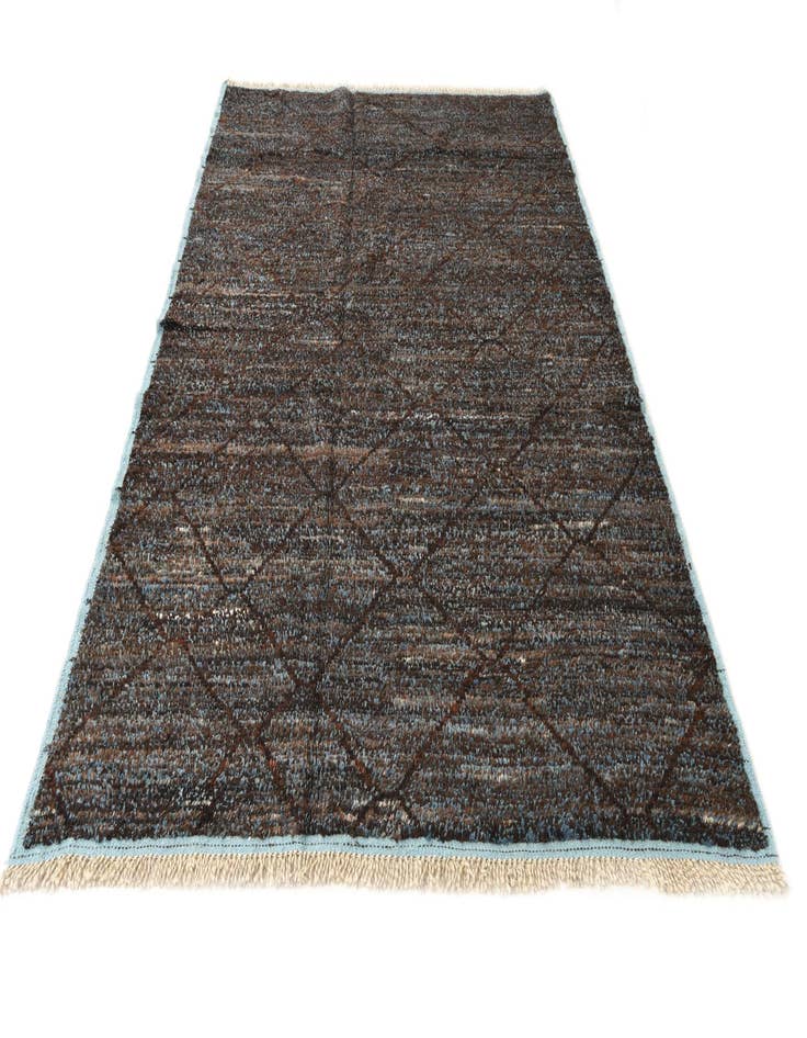 Detail image of 6' 1 x 8' 11  Hand Knotted Moroccan Wool Rug