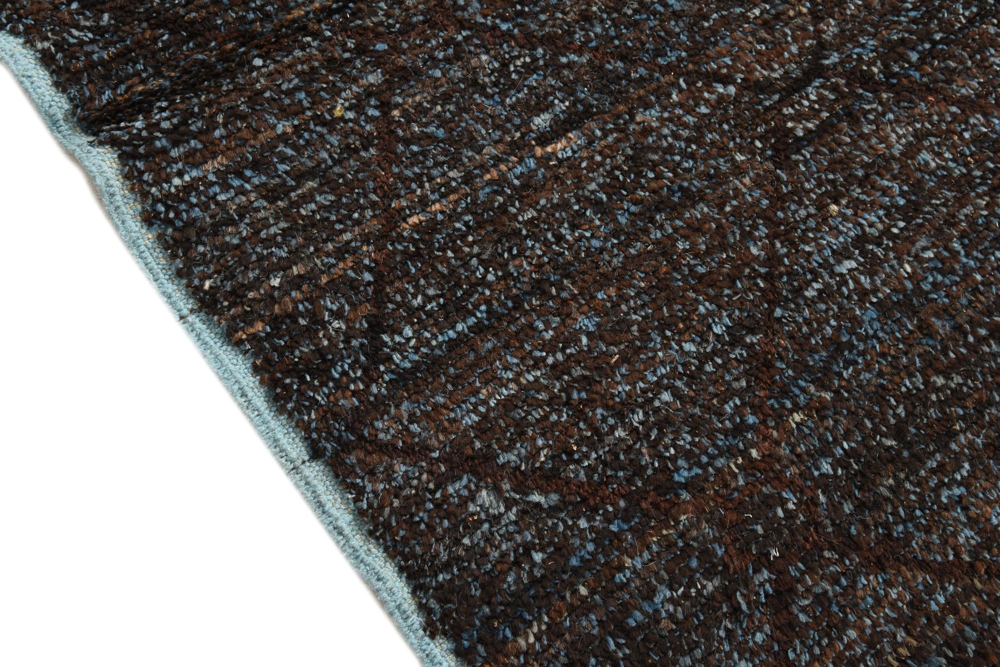 6' 1 x 8' 11 Hand Knotted Moroccan Wool Rug