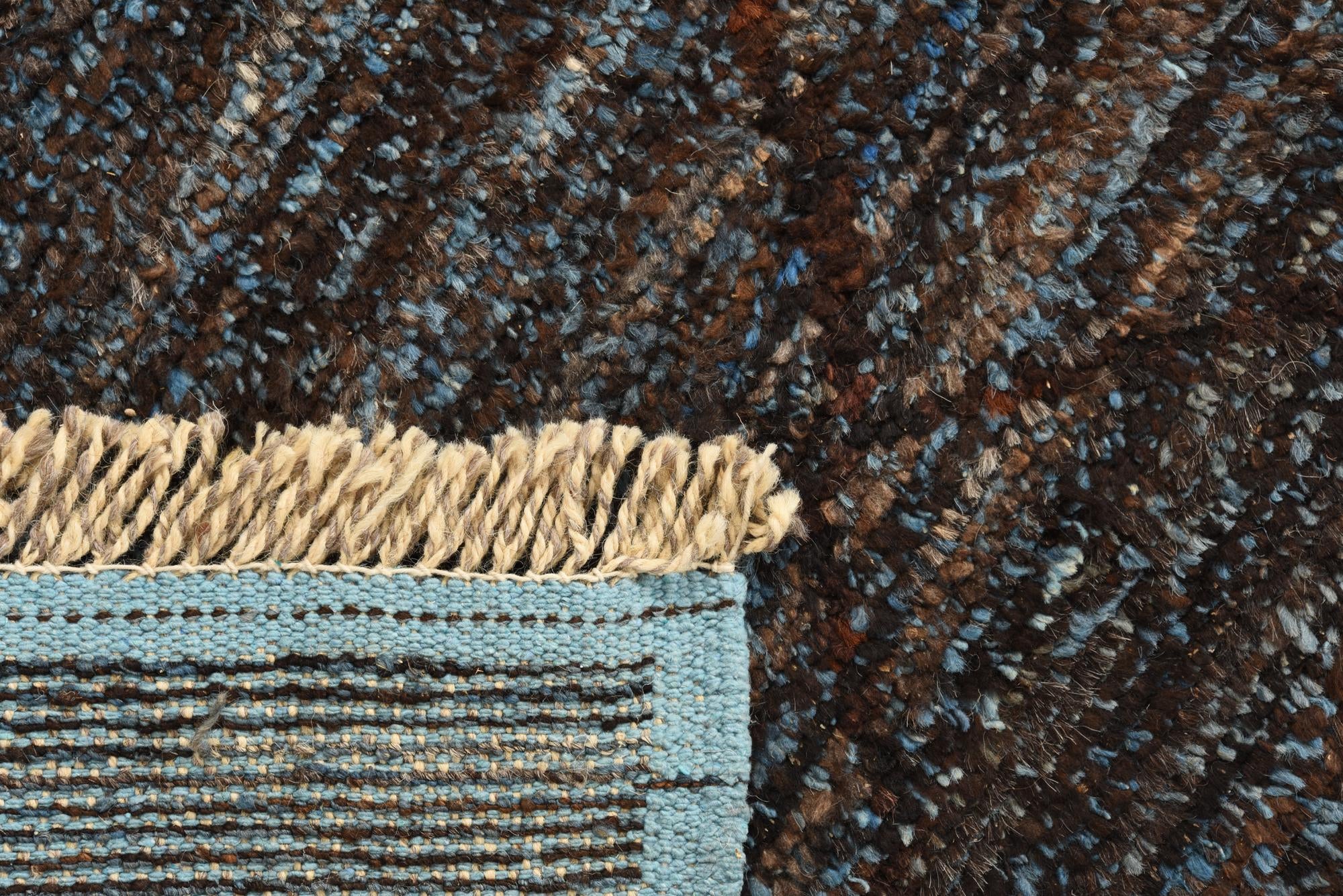 6' 1 x 8' 11 Hand Knotted Moroccan Wool Rug