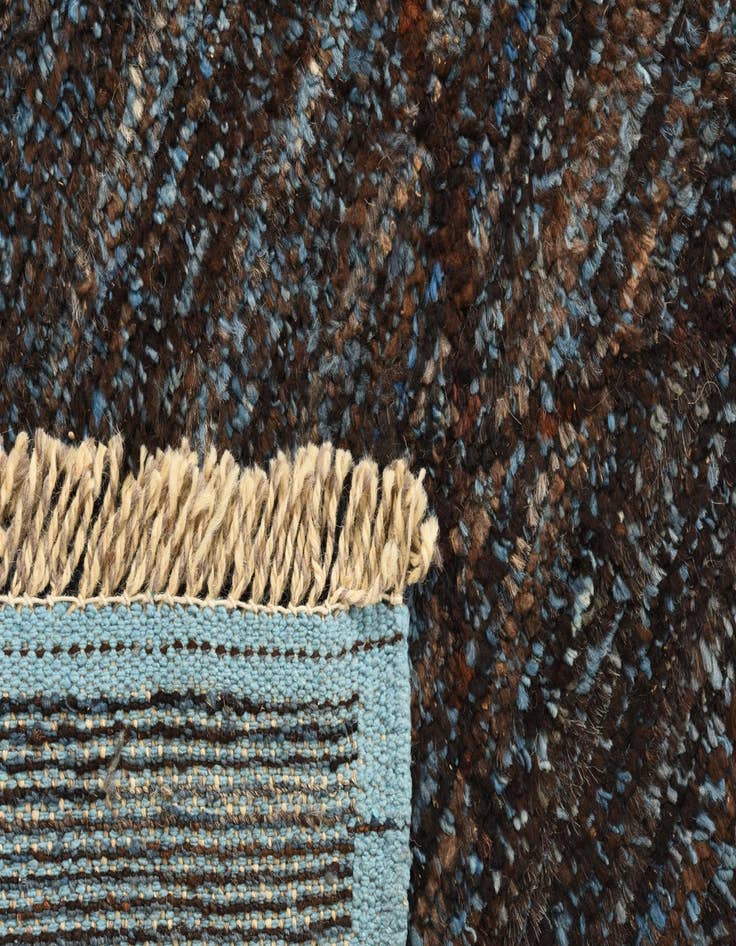 Detail image of 6' 1 x 8' 11  Hand Knotted Moroccan Wool Rug