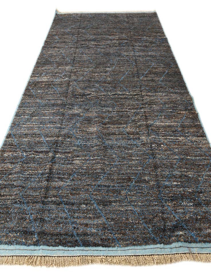 Detail image of 8' 10 x 12' 8 Hand Knotted Moroccan Wool Rug