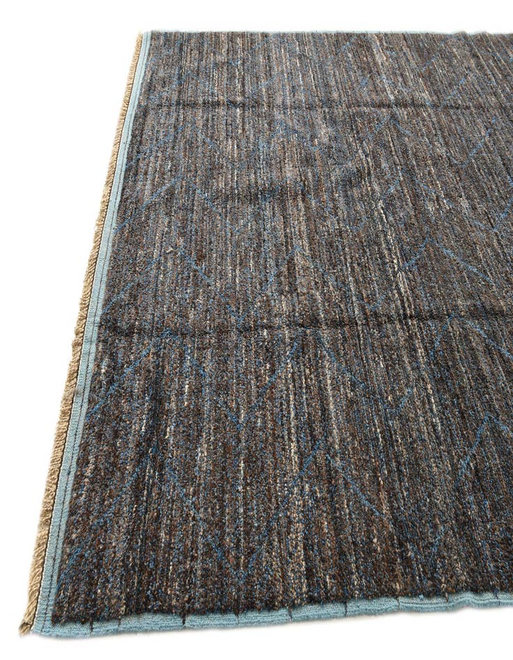 Detail image of 8' 10 x 12' 8 Hand Knotted Moroccan Wool Rug
