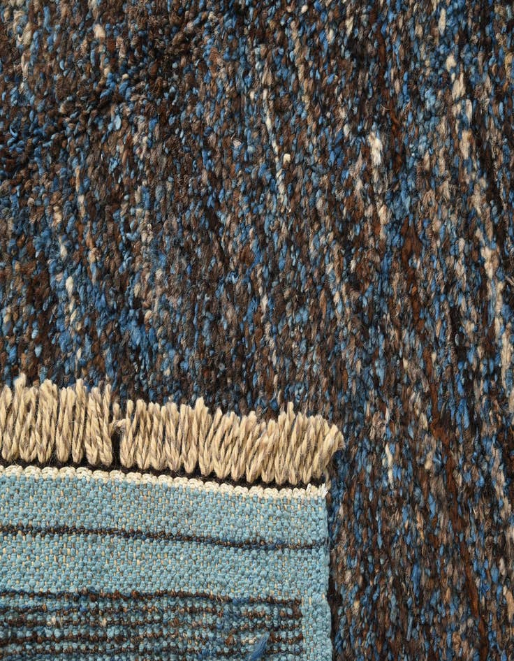 Detail image of 8' 10 x 12' 8  Hand Knotted Moroccan Wool Rug