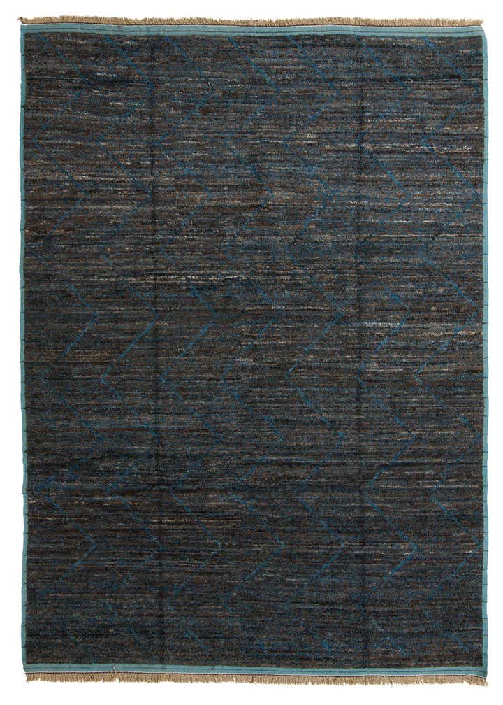 8' 10 x 12' 8 Hand Knotted Moroccan Wool Rug