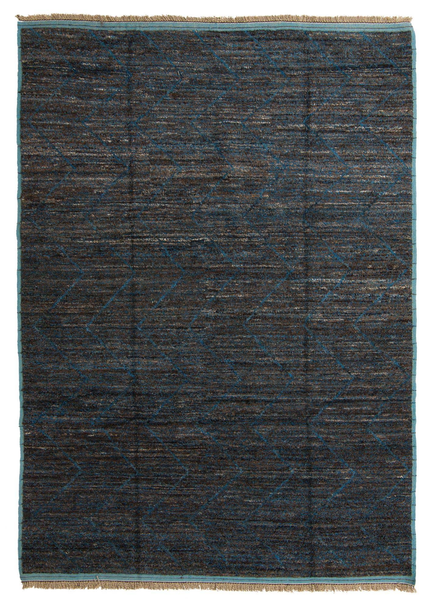8' 10 x 12' 8 Hand Knotted Moroccan Wool Rug