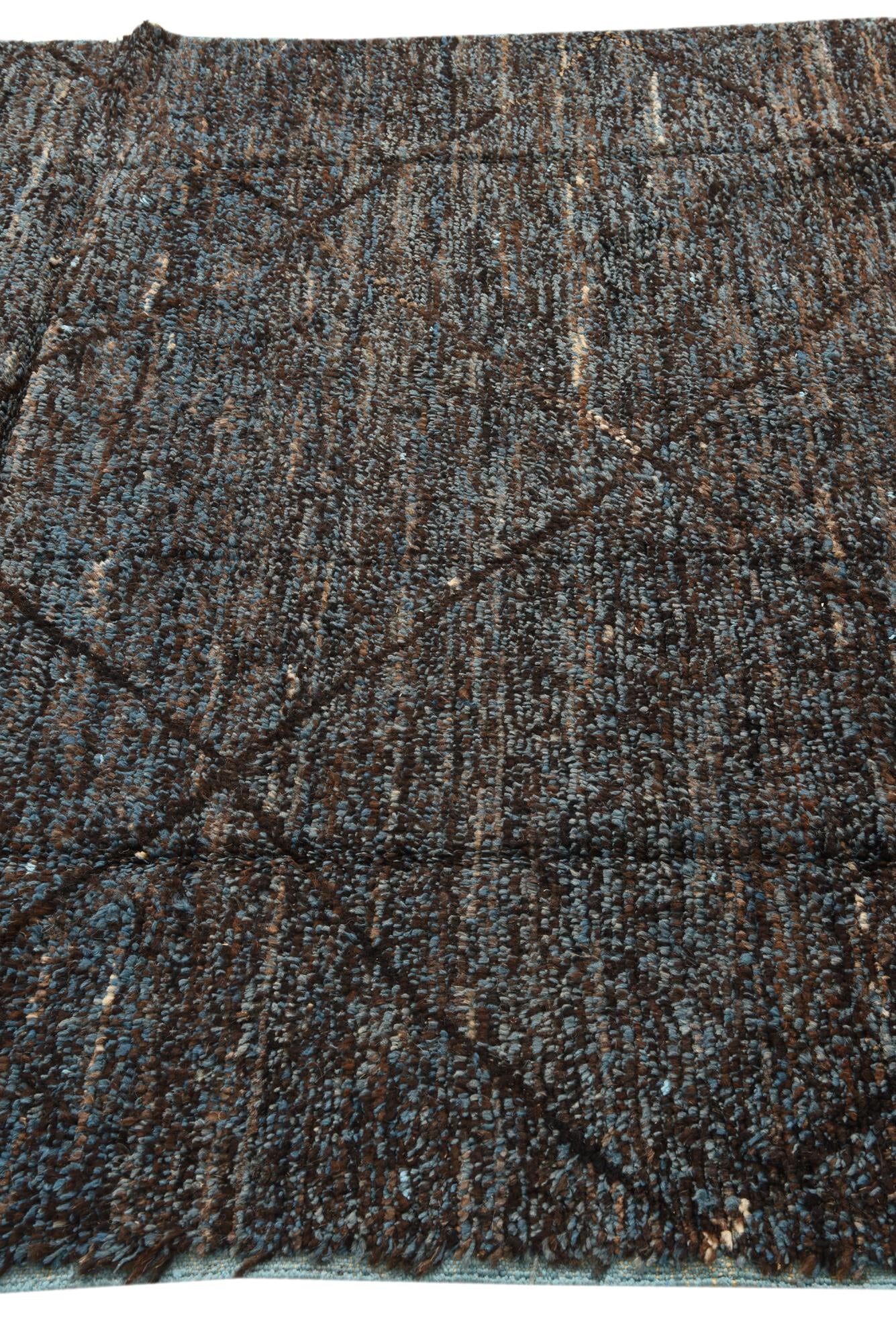 6' 2 x 9' 7 Hand Knotted Moroccan Wool Rug