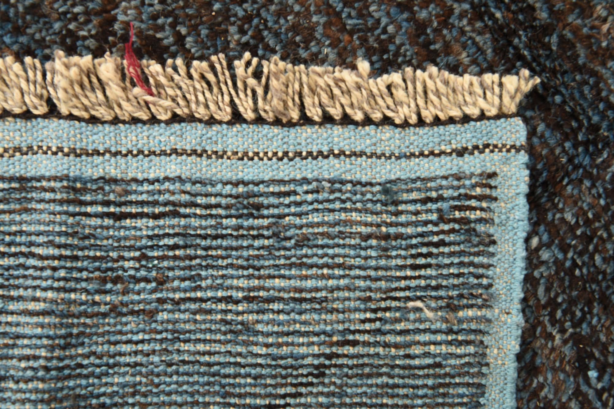 6' 2 x 9' 7 Hand Knotted Moroccan Wool Rug