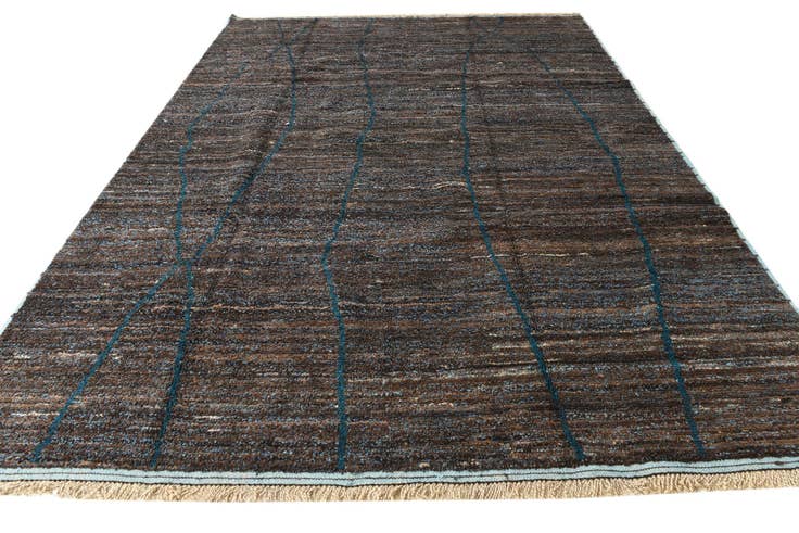 Detail image of 9' x 12' 5 Hand Knotted Moroccan Wool Rug