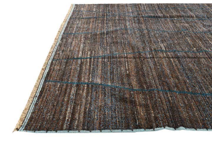 9' x 12' 5 Hand Knotted Moroccan Wool Rug