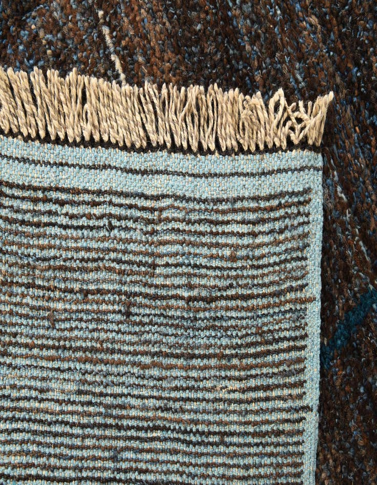 Detail image of 9' x 12' 5  Hand Knotted Moroccan Wool Rug