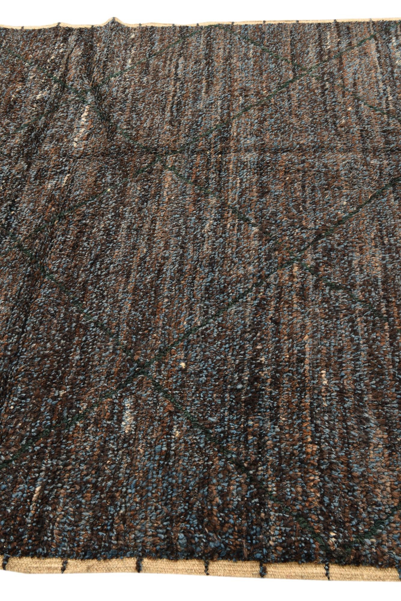 6' x 9' 9 Hand Knotted Moroccan Wool Rug