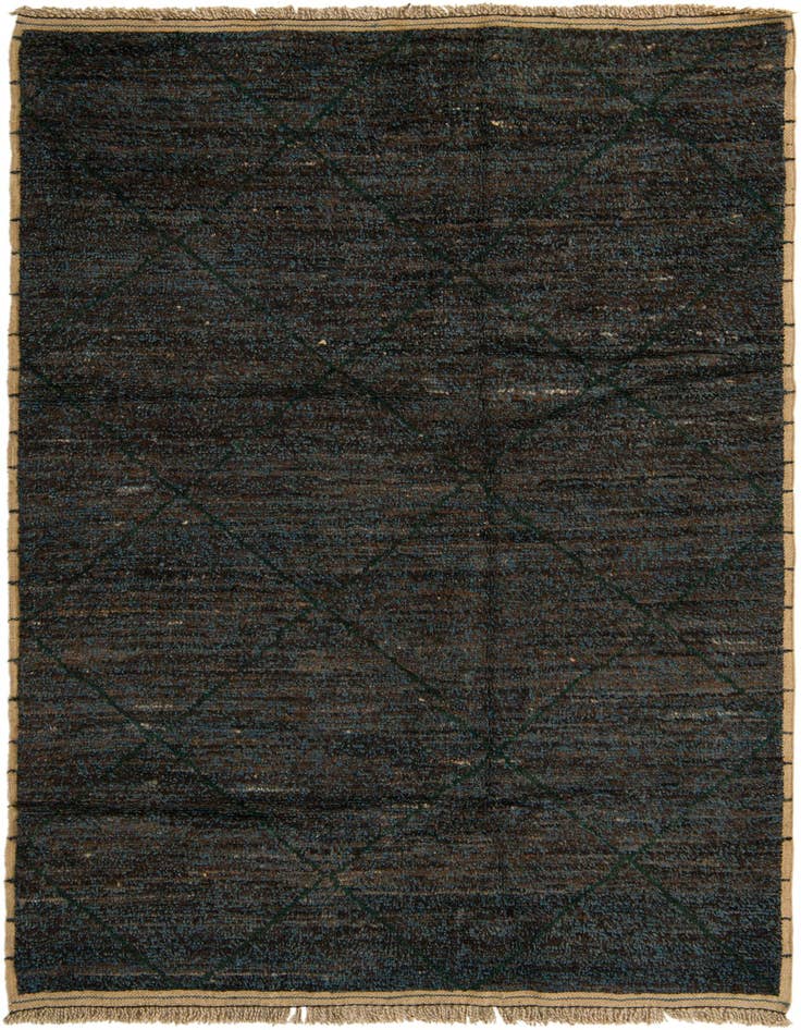 Detail image of 6' x 9' 9 Hand Knotted Moroccan Wool Rug