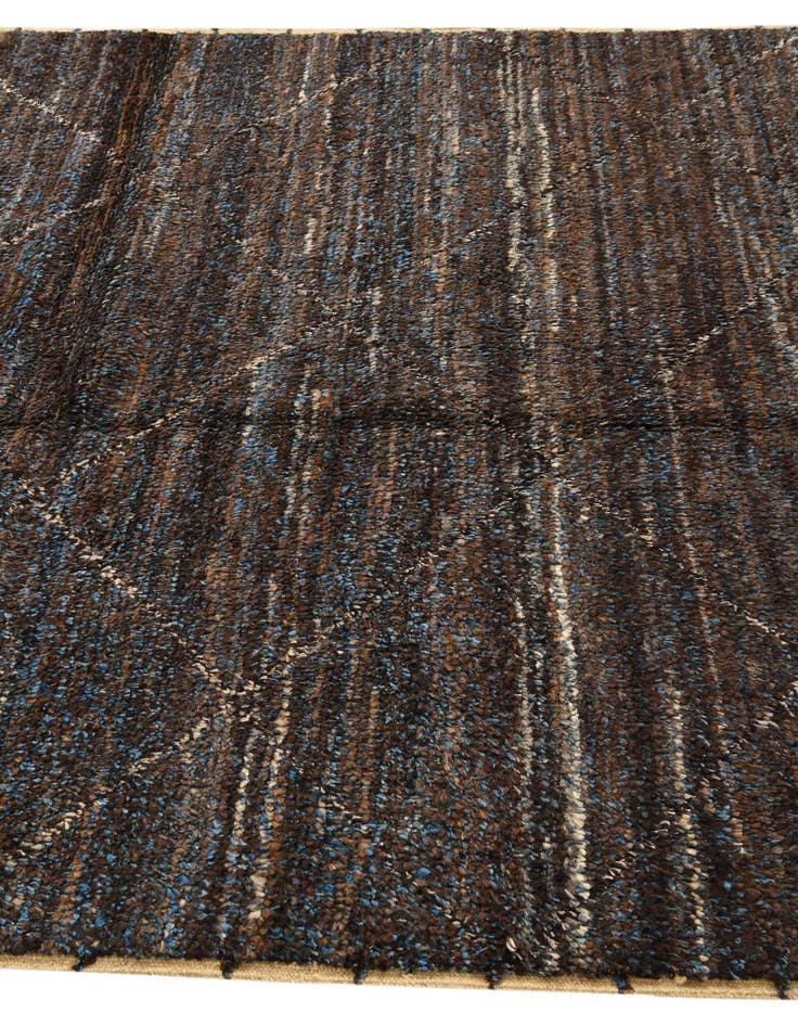Detail image of 6' 3 x 9' 4  Hand Knotted Moroccan Wool Rug
