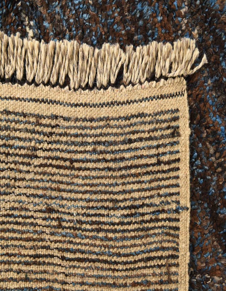 Detail image of 6' 3 x 9' 4  Hand Knotted Moroccan Wool Rug