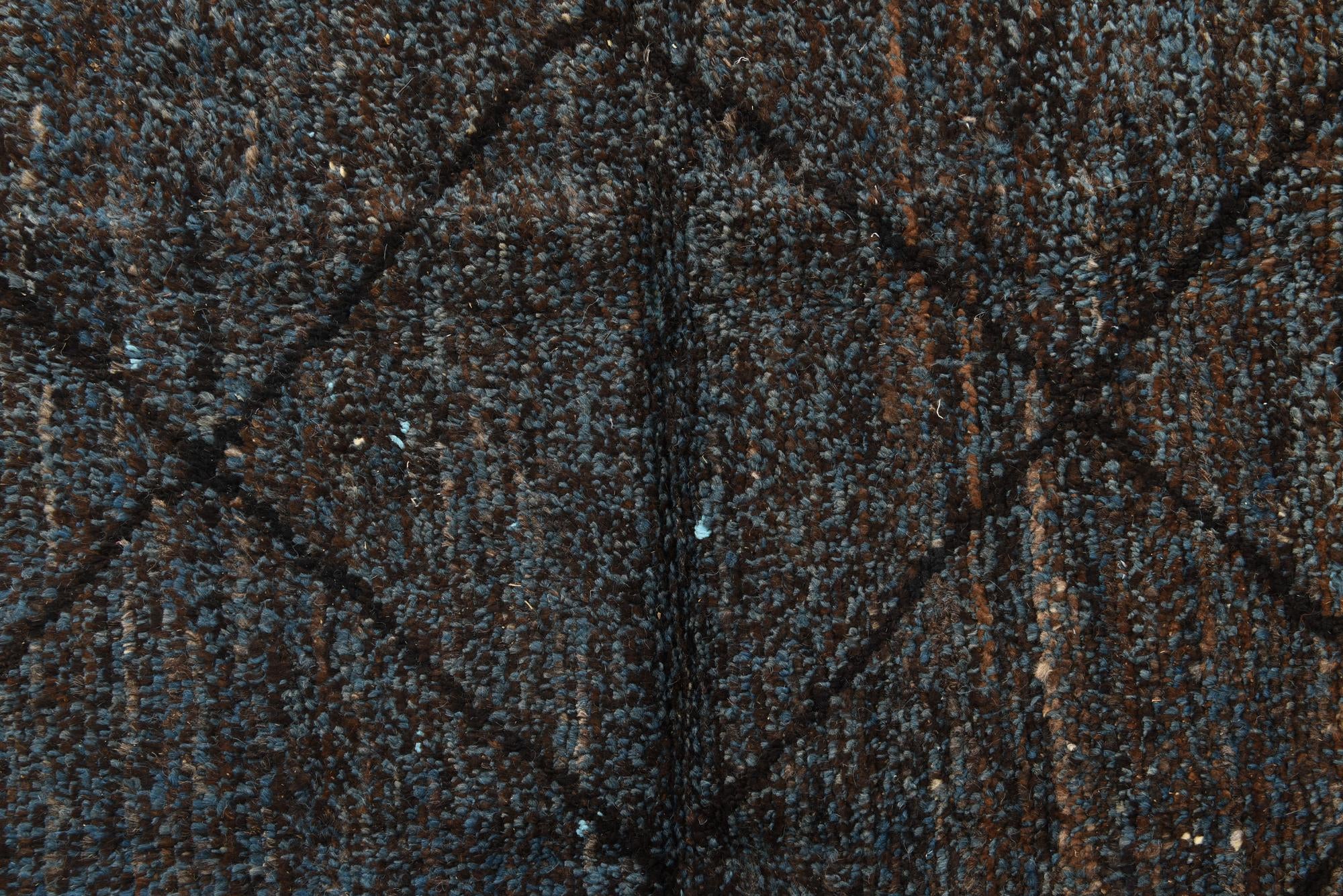 8' x 10' 9 Hand Knotted Moroccan Wool Rug