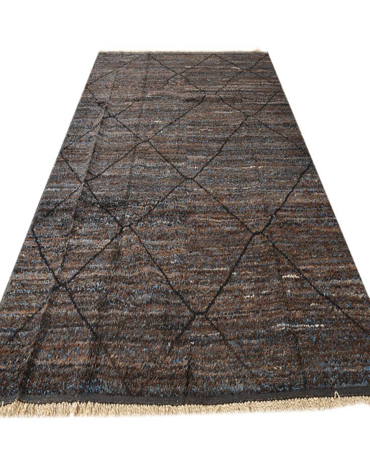 Detail image of 8' 2 x 10' 6  Hand Knotted Moroccan Wool Rug