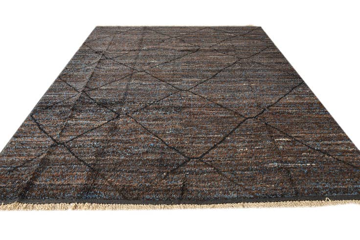 Detail image of 8' 2 x 10' 6 Hand Knotted Moroccan Wool Rug