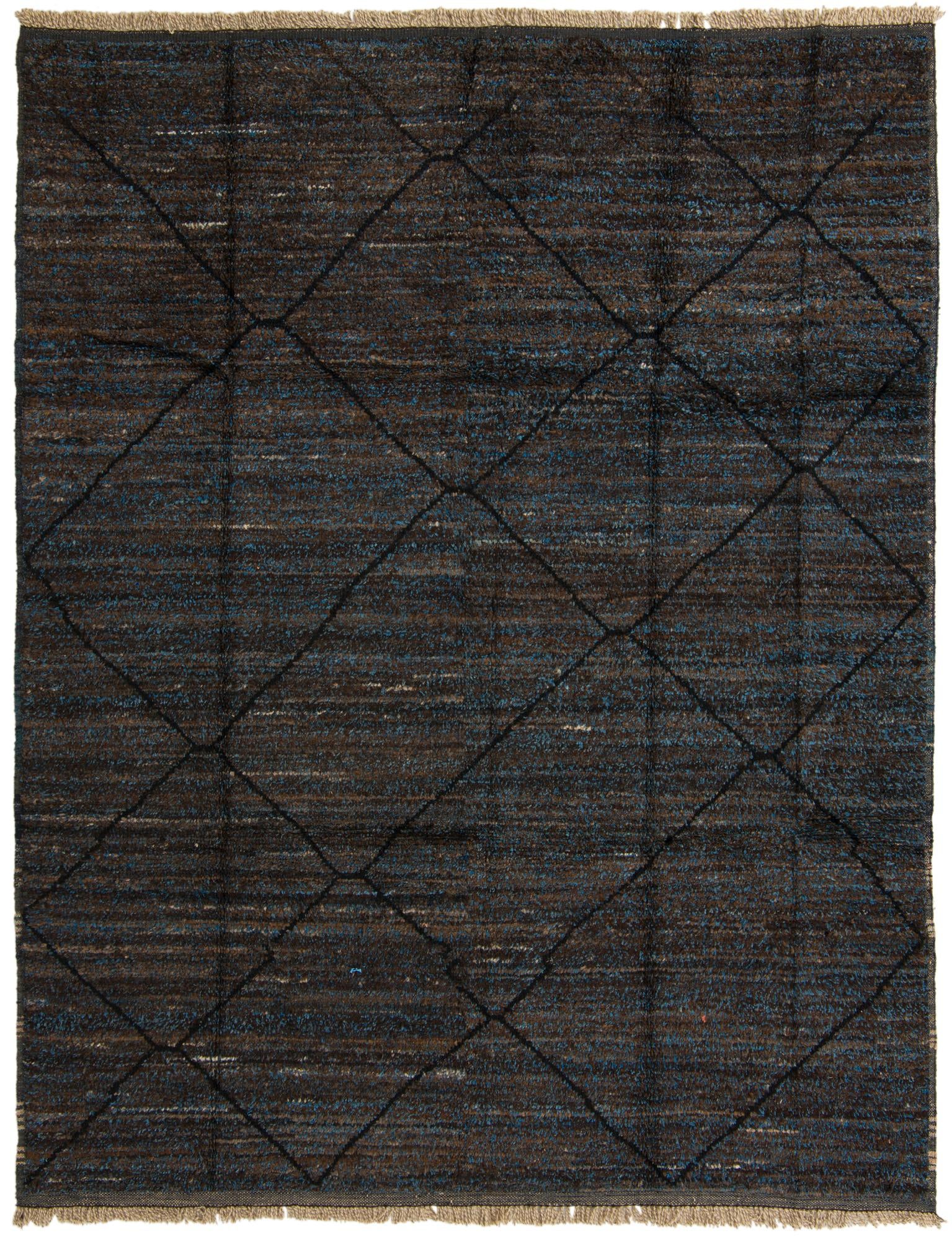 8' 2 x 10' 6 Hand Knotted Moroccan Wool Rug