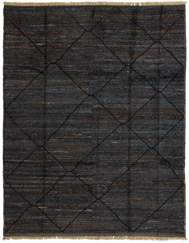 Detail image of 8' 2 x 10' 6 Hand Knotted Moroccan Wool Rug
