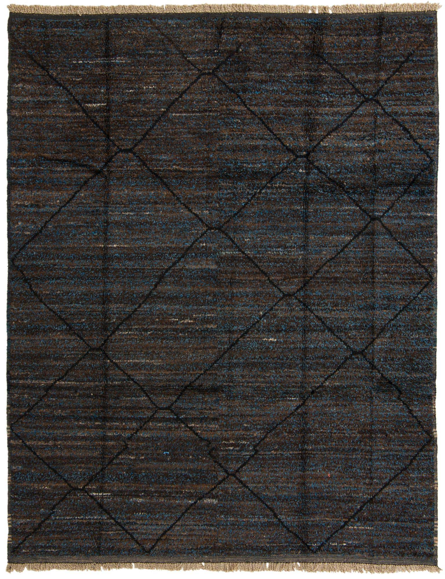 8' 2 x 10' 6 Hand Knotted Moroccan Wool Rug