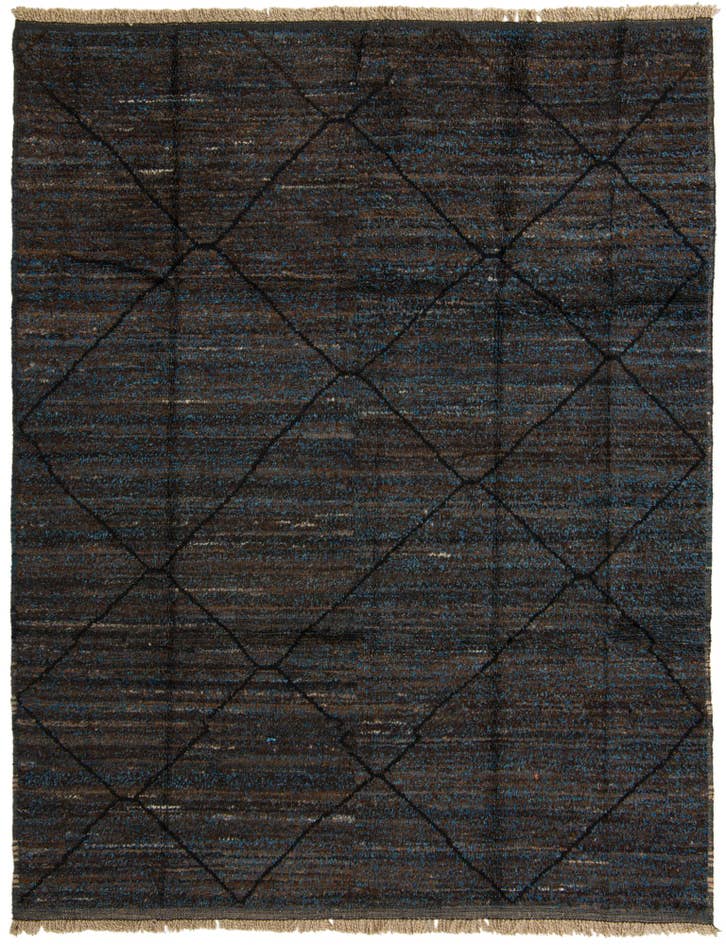 Detail image of 8' 2 x 10' 6 Hand Knotted Moroccan Wool Rug