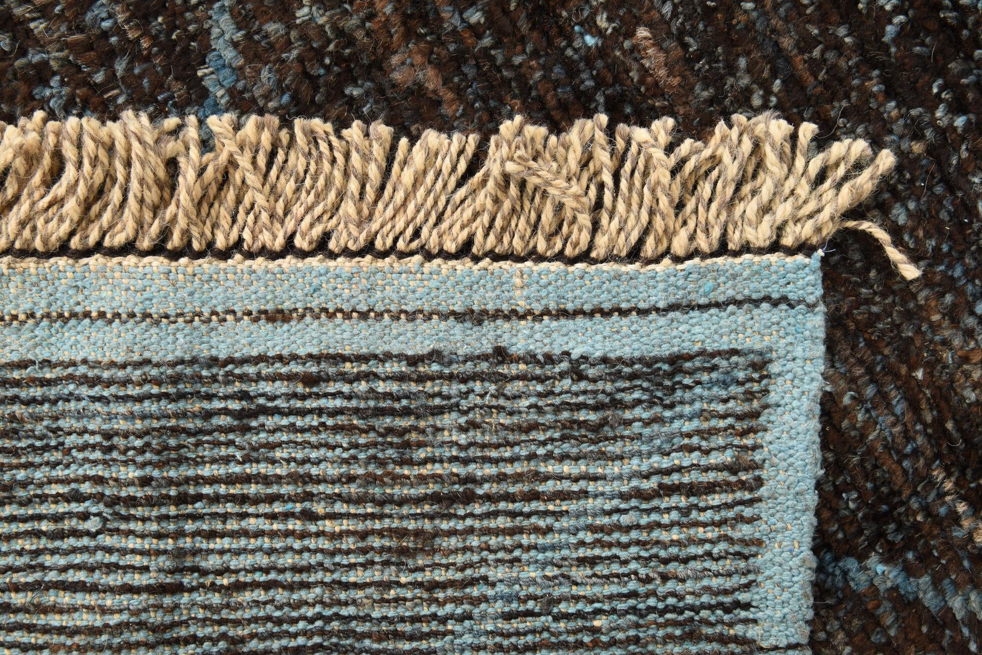 5' 10 x 9' 4 Hand Knotted Moroccan Wool Rug