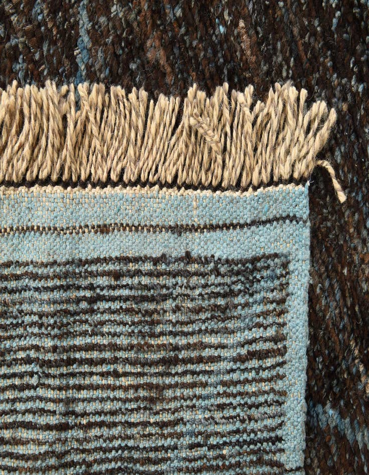 Detail image of 5' 10 x 9' 4  Hand Knotted Moroccan Wool Rug