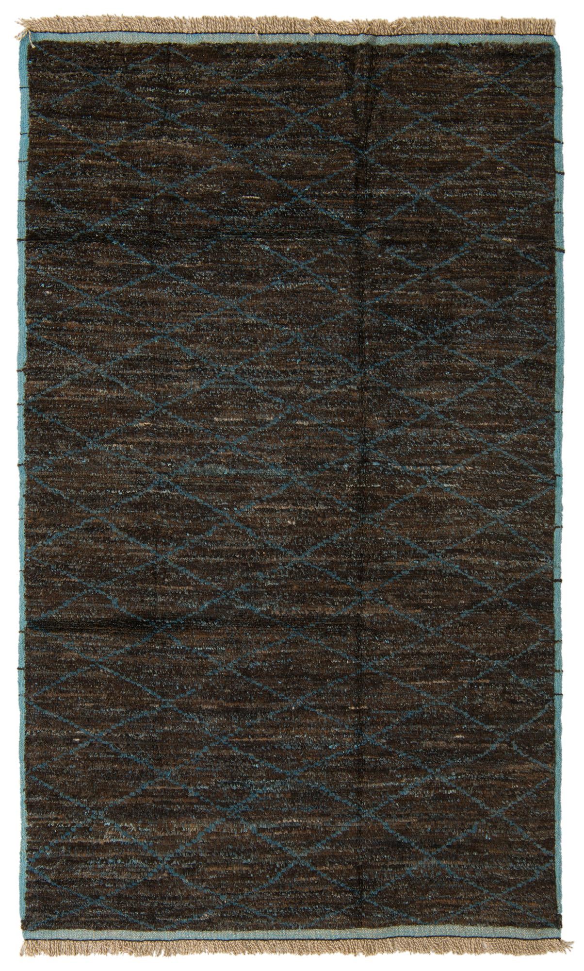 5' 10 x 9' 9 Hand Knotted Moroccan Wool Rug