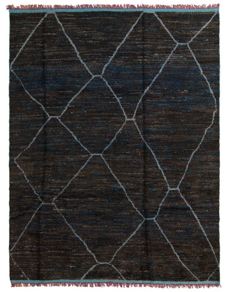 Detail image of 7' 11 x 10' 7 Hand Knotted Moroccan Wool Rug