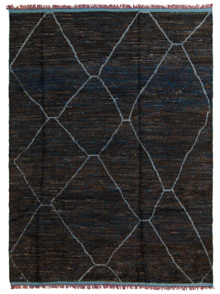 Detail image of 7' 11 x 10' 7 Hand Knotted Moroccan Wool Rug