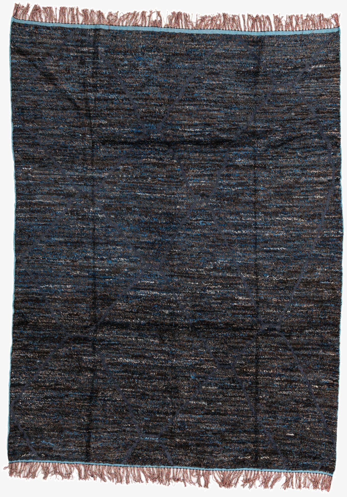 7' 7 x 10'  Hand Knotted Moroccan Wool Rug