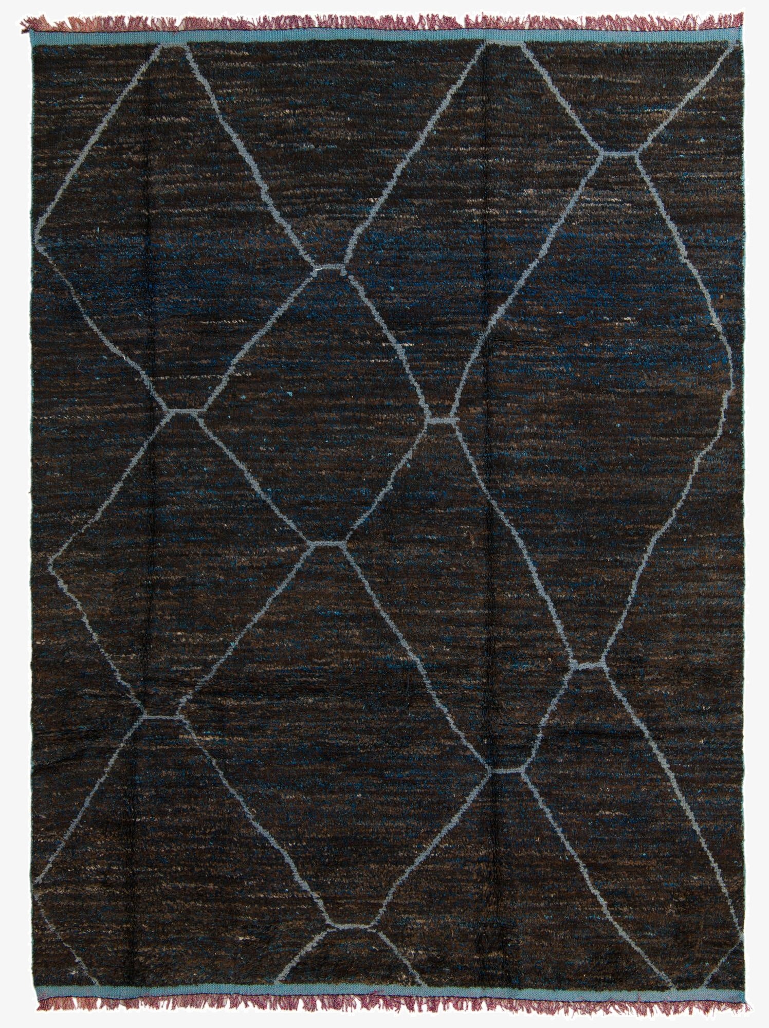 Primary image 7' 11 x 10' 7  Hand Knotted Moroccan Wool Rug