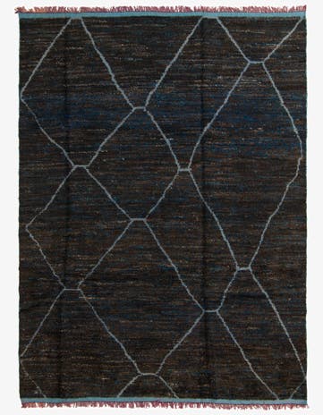 7' 11 x 10' 7 Hand Knotted Moroccan Wool Rug