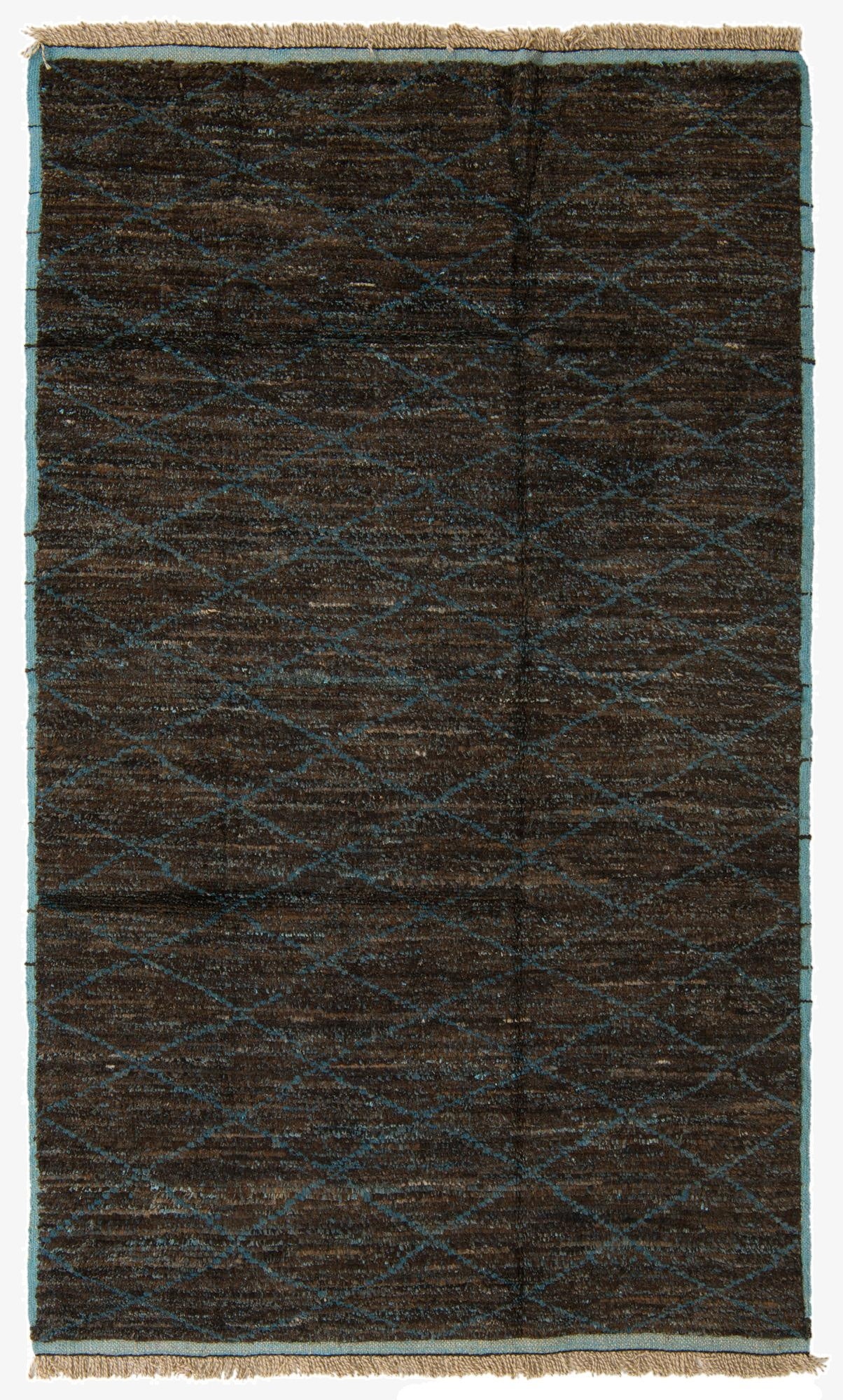 Primary image 5' 10 x 9' 9  Hand Knotted Moroccan Wool Rug
