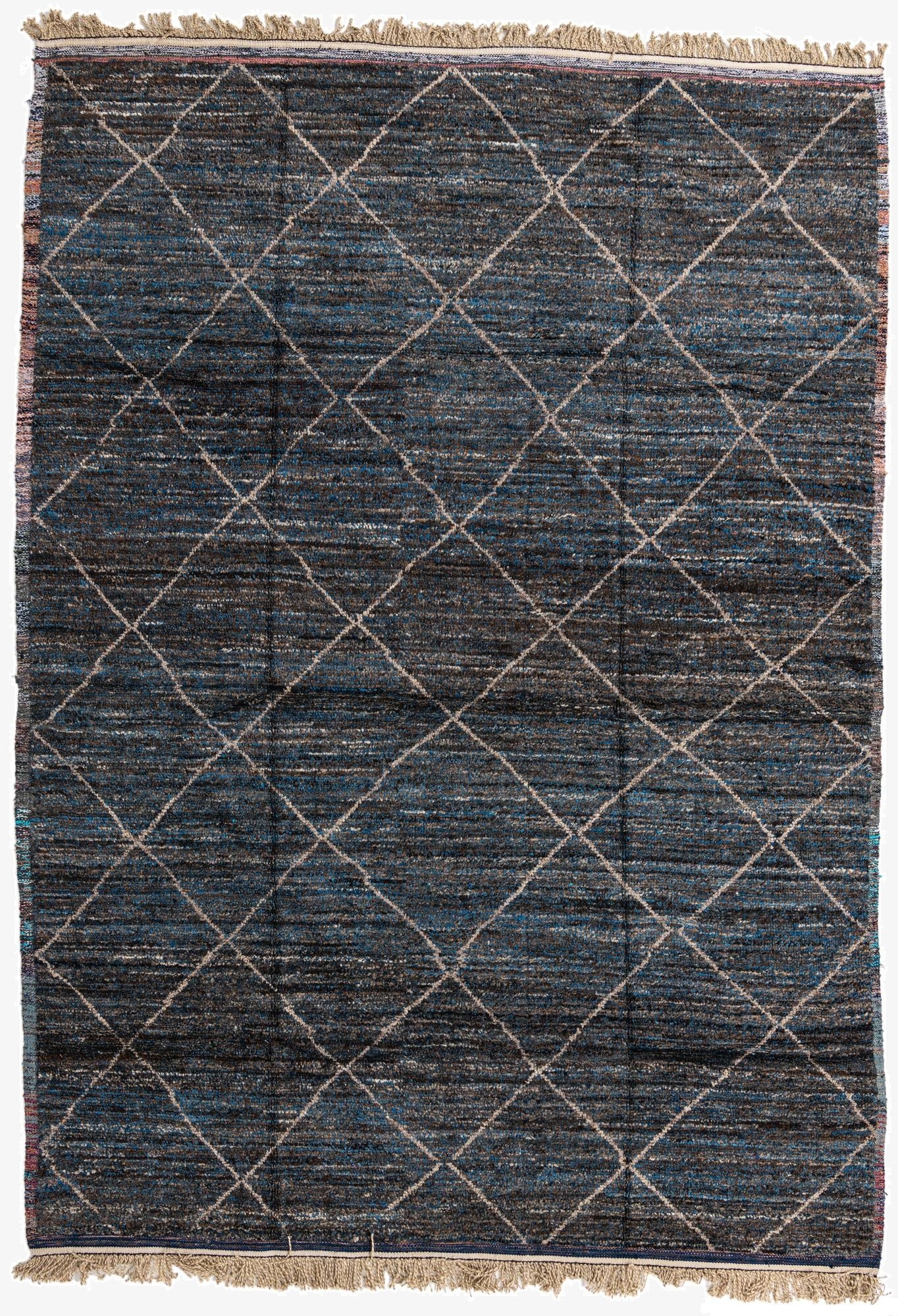 Primary image 9' 3 x 13'  Hand Knotted Moroccan Wool Rug