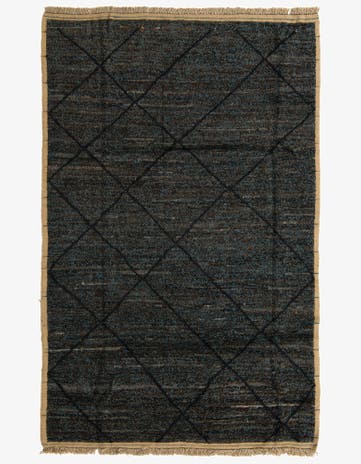 5' 11 x 9' 3 Hand Knotted Moroccan Wool Rug