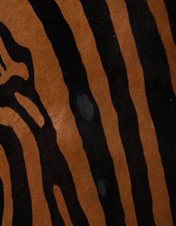 Detail image of 6' 5 x 7' Cowhide Leather Freeform Rug