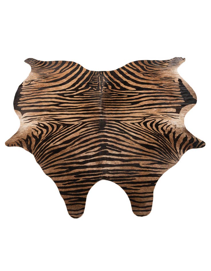 Detail image of 6' 2 x 6' 6 Cowhide Leather Freeform Rug