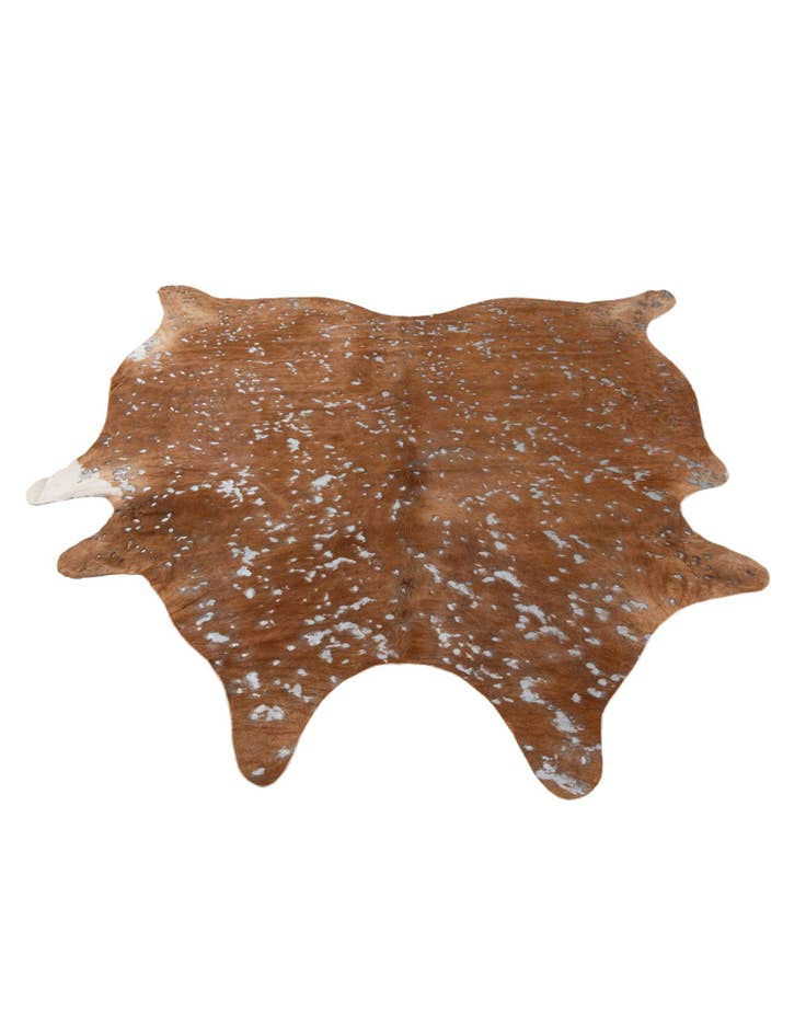 Detail image of 7' x 7' Cowhide Leather Freeform Rug