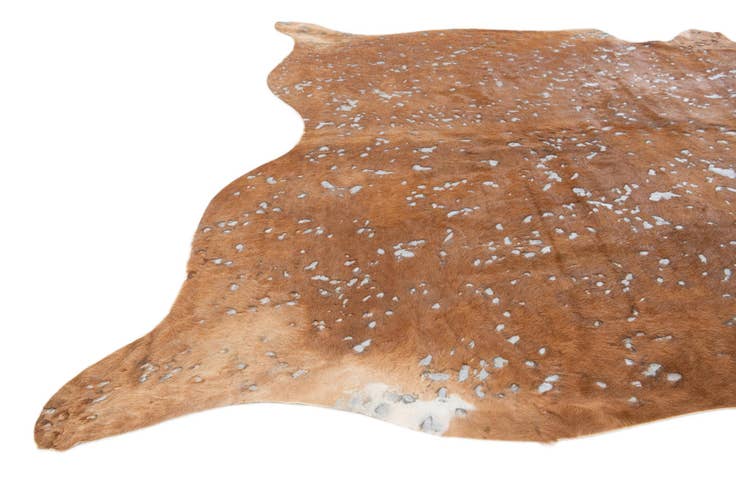 Detail image of 7' x 7' Cowhide Leather Freeform Rug