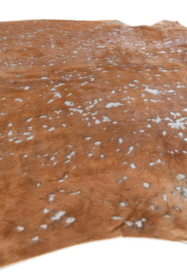 Detail image of 7' x 7' Cowhide Leather Freeform Rug