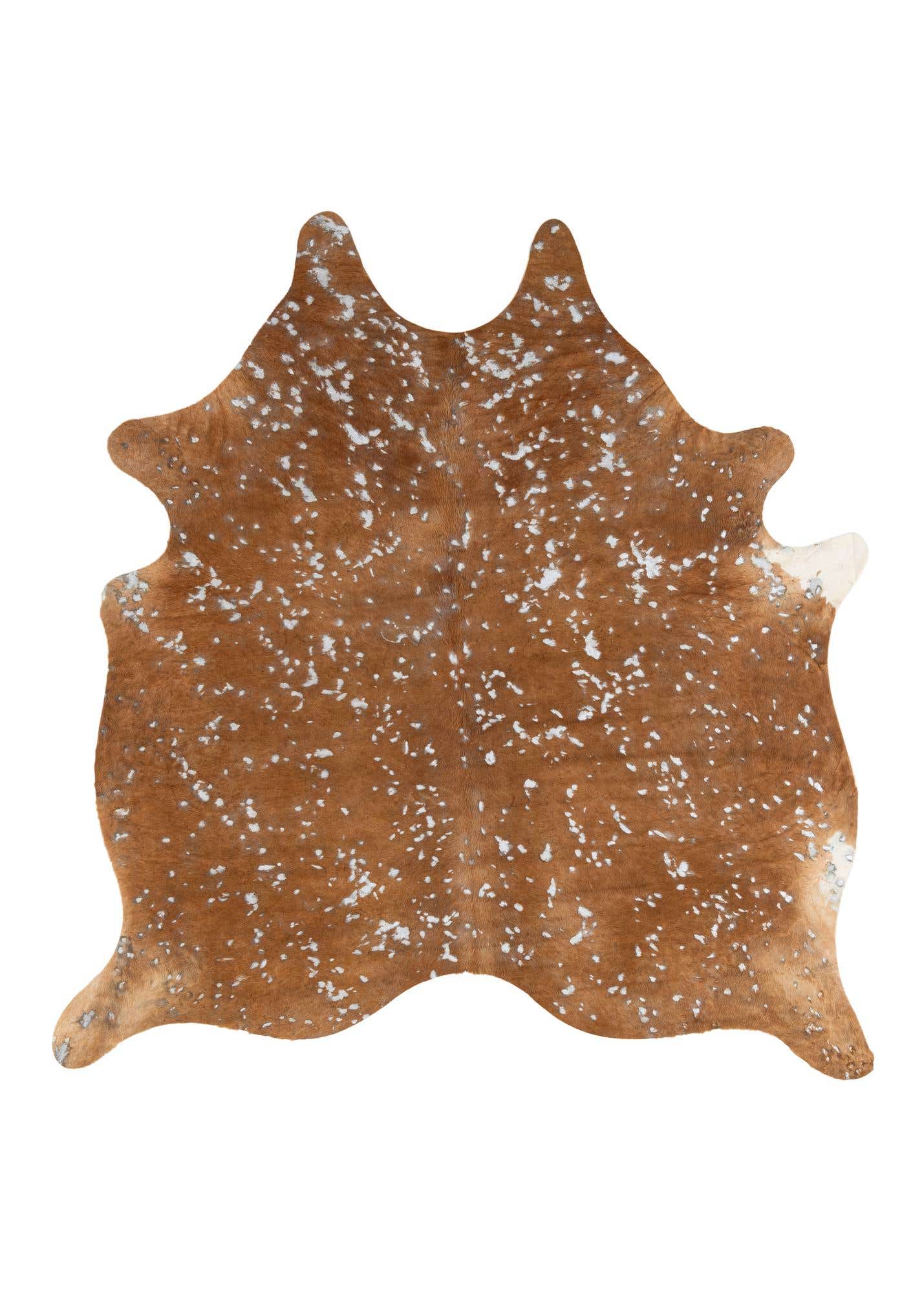7' x 7' Cowhide Leather Freeform Rug