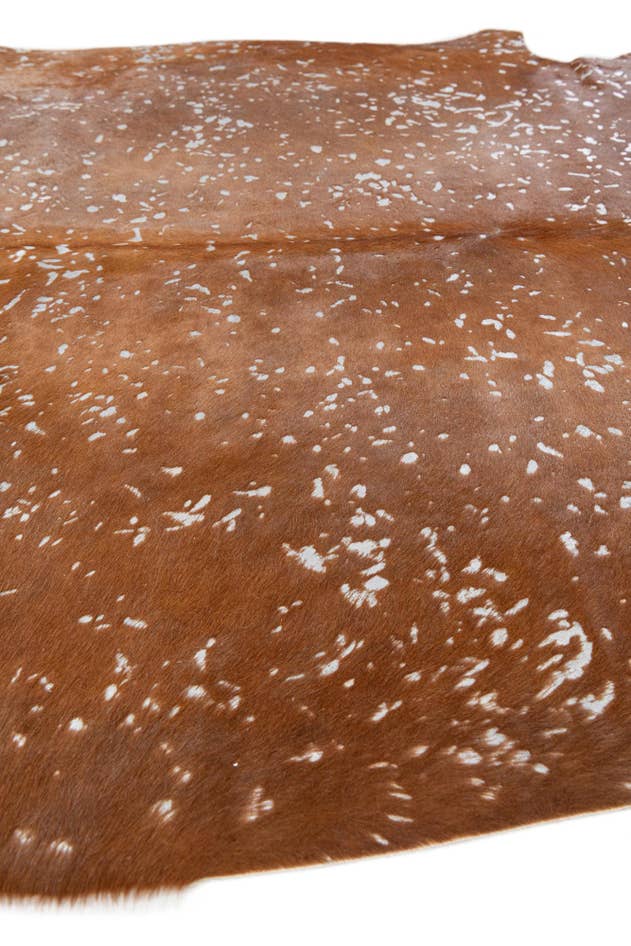 Detail image of 6' 10 x 7' 3 Cowhide Leather Freeform Rug