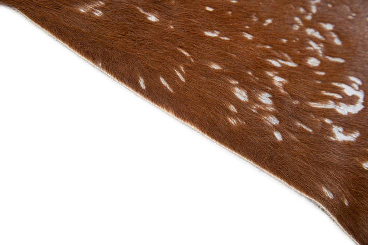 Detail image of 6' 10 x 7' 3 Cowhide Leather Freeform Rug
