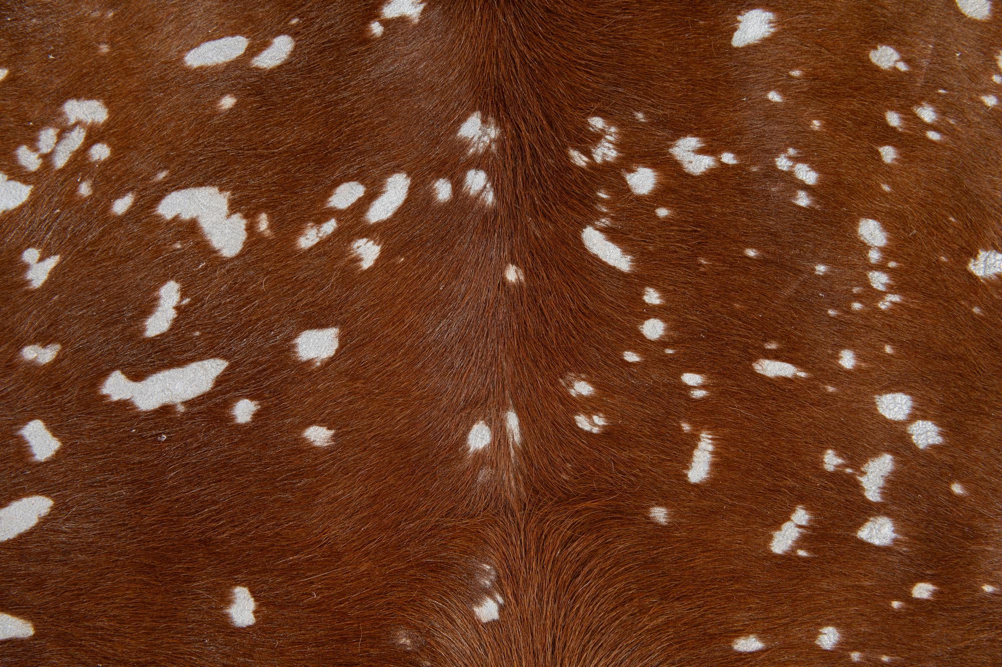 6' 10 x 7' 3 Cowhide Leather Freeform Rug