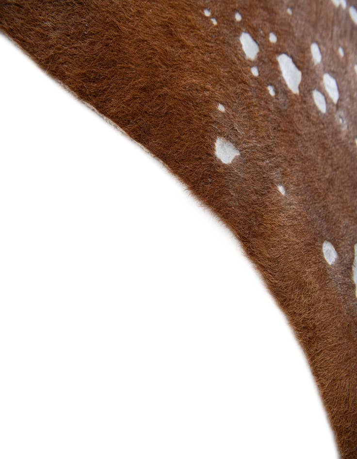 Detail image of 6' 4 x 6' 9 Cowhide Leather Freeform Rug