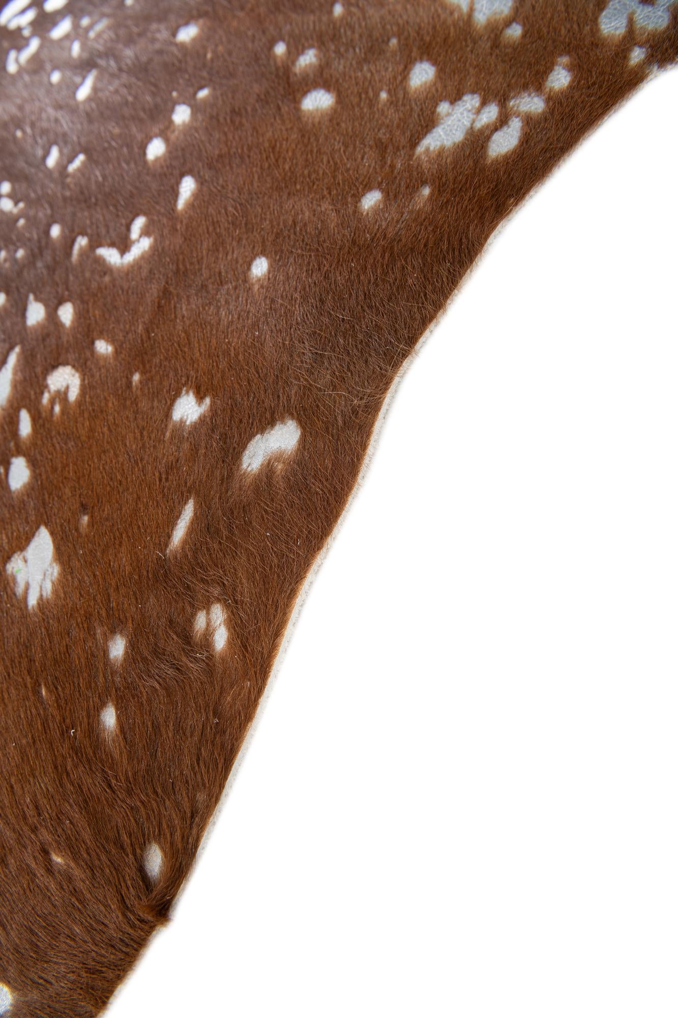 6' x 6' 9 Cowhide Leather Freeform Rug